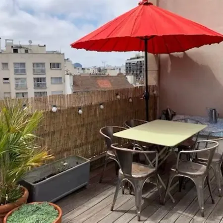 Avec Terrasse Vue Tour Eiffel ! Apartament