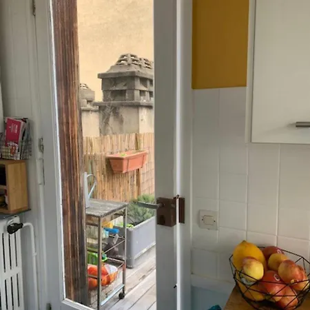 Apartament Avec Terrasse Vue Tour Eiffel ! Paryż