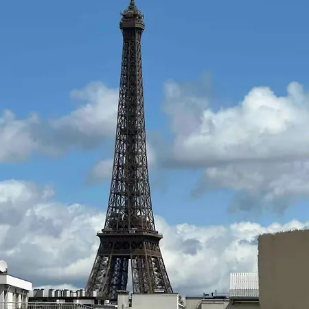 Avec Terrasse Vue Tour Eiffel ! Apartament Paryż